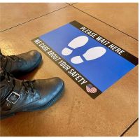 Custom Covid19 Removable Floor Decals Stickers