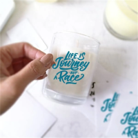 Custom Kiss Cut Singles Clear Vinyl Removable Stickers