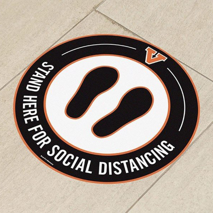 Indoor Vinyl Floor Decals Square